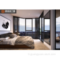 Puting kulay thermal break aluminyo casement window